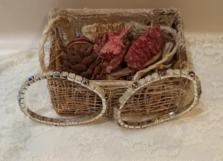 Pulseras de Cuarzo Blanco y Circonitas (pack de 2)