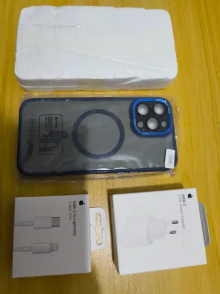 KIT Custodia iPhone 13 Pro Max + Caricatore + Vetro