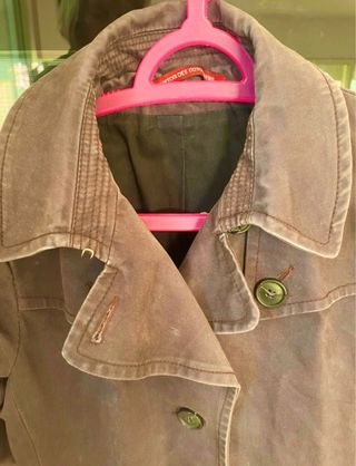 Cappotto foderato marrone con cintura