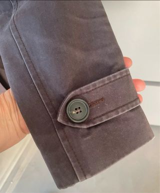 Cappotto foderato marrone con cintura