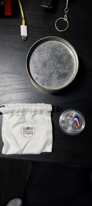 Moneda Plata Jean Paul Gaultier Gallo 2017 Tricolo