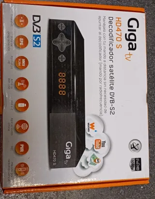 Decodificador Satélite Giga tv HD470 S DVB-S2