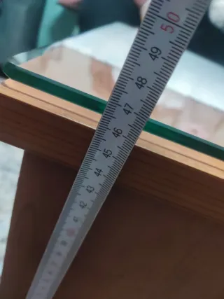 Mesa centro elevable madera y cristal