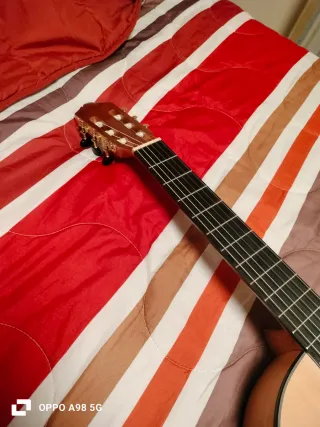 Guitarra flamenca amplificada