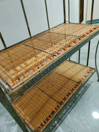 Estantería Mimbre y Metal