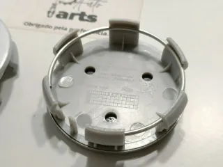 4 Centros de Roda Peugeot 60mm Metálico