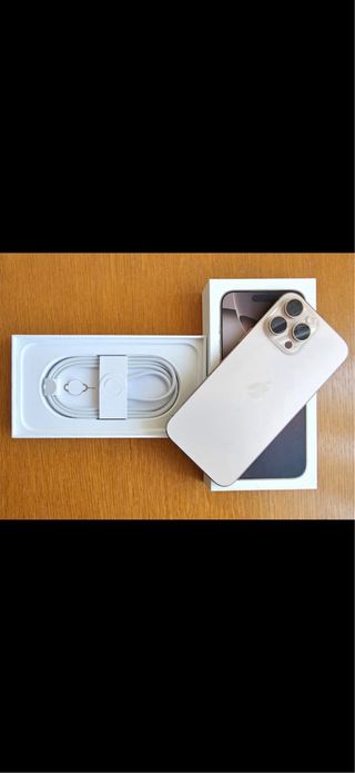 iPhone 16 Pro Max blanco con caja y 92 de bateria