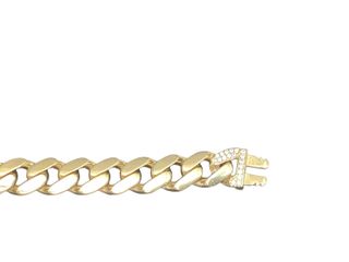 pulsera oro 18k con circonita