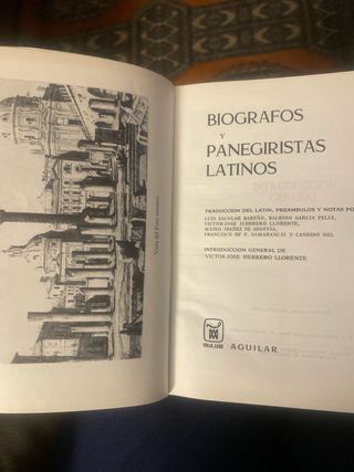 Biografos y panegiristas latinos aguilar 1969