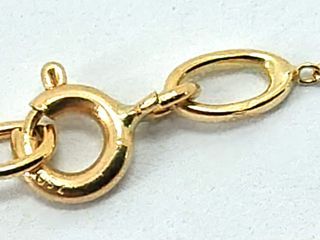 cadena oro 18k 22cm