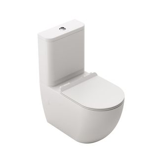 INODORO VERONA COMPACTO S/DUAL TANQUE+ASIENTO+TAPA SLIM AMORTIGUADA BLANCO MATE