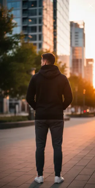 Sudadera Adidas Negra con capucha original