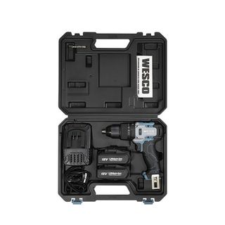 TALADRO PERCUTOR WESCO 18V 140NM + CARGADOR + 2 BATERÍAS 4.0AH