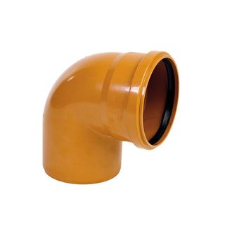 CODO PVC SANEAMIENTO 400 87º M-H TEJA