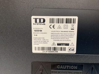 televisor led 40” td systems otros