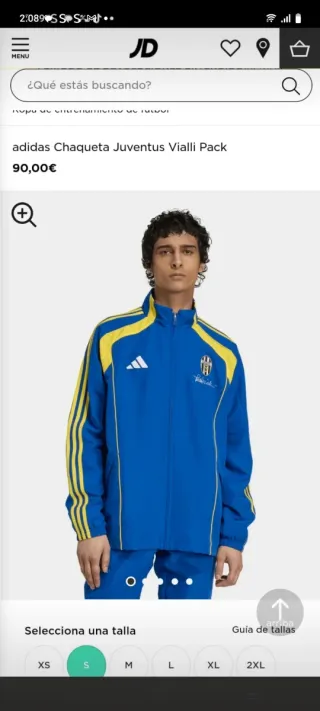 Chaqueta Adidas Azul y Gris