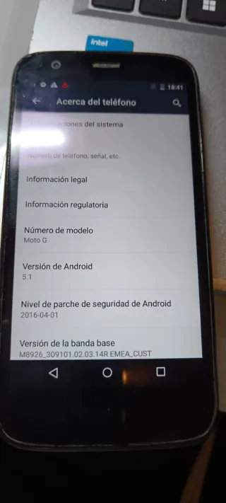 Telefono Motorola Moto G Nero