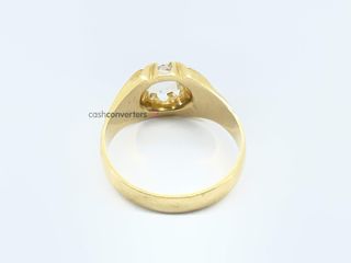 anillo oro 18k con piedra con diamante