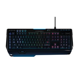 Teclado mecánico para juegos Logitech G910 Orion Spectrum, iluminación RGB, interruptores táctiles Romer\-G, 9 teclas G programables, anti\-ghosting, función de segunda pantalla ARX, diseño Scandi...