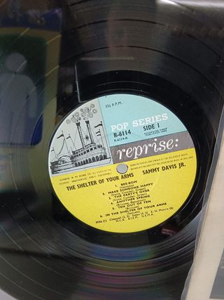 Disco Lp, vinilo,  Sammy Davis Jr. – The Shelter Of Your Arms, 1967, UK