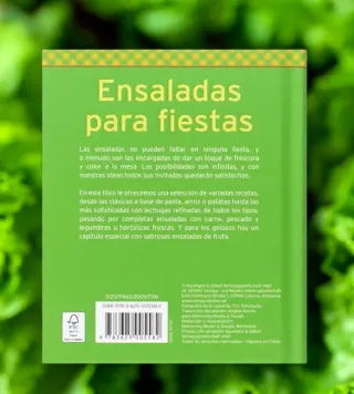Libro de cocina: Ensaladas para fiestas