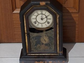 Relógio de Capela Waterbury USA - precisa restauro