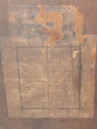 Relógio de Capela Waterbury USA - precisa restauro