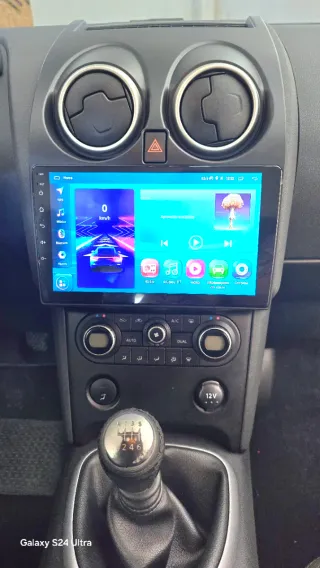 Rádio Nissan Qashqai J10 Android 14 com GPS (Novo)