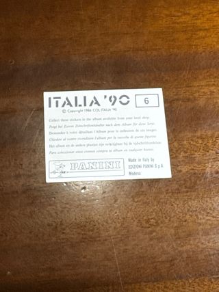 Cromos Panini Mundial Italia 90’ nunca usados