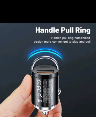 Carregador Rápido USB-C PD 100W para Carro