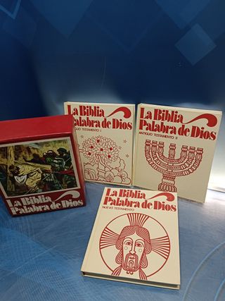 3 libros, LA BIBLIA PALABRA DE DIOS - AFHA. 1978