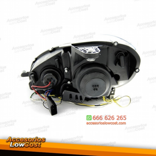 FAROS CON LUZ DIURNA LED PARA MERCEDES CLASE C W2