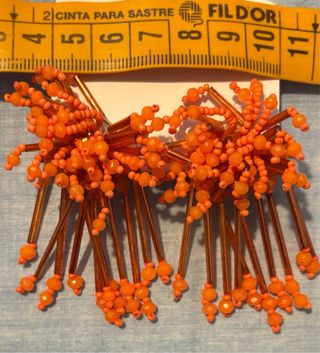 Pendientes bisutería dorados y verde azulado