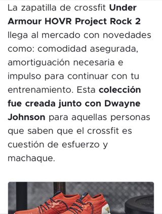 Under Armour Project Rock 2 Ed. Limitada