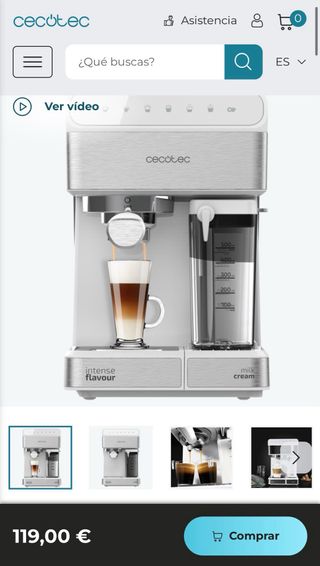 Cafetera Cecotec Cappuccino Semiautomática