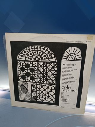 Disco Lp, vinilo, Nat 'King' Cole – Cole Español - 1961 Capitol Records,