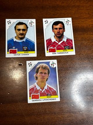 Cromos fútbol Italia 90 URSS nunca usados
