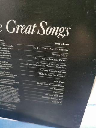 Disco Lp vinilo Johnny Mathis – Johnny Mathis Sings The Great Songs, 1974