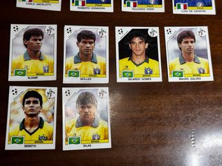 Cromos Italia 90 jugadores Brasil nunca usados