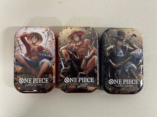 Latas One Piece Luffy, Ace, Sabo