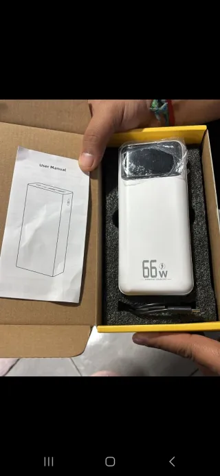 Power Bank 66W Blanco