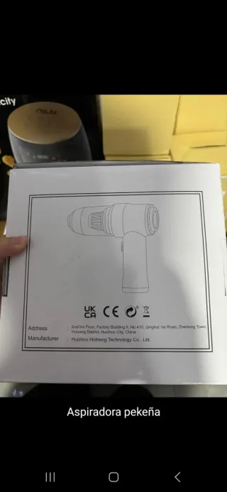 Aspiradora de mano portátil