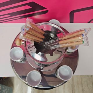 Hogar cocina Fuente para chocolate Fondue 23 piezas