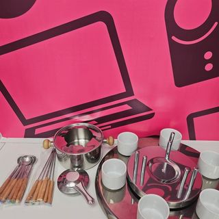 Hogar cocina Fuente para chocolate Fondue 23 piezas