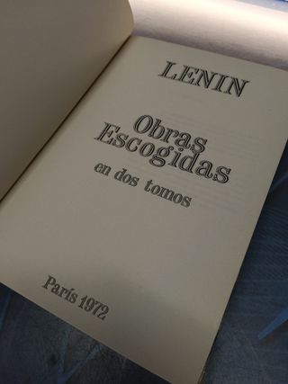 libro, LENIN. OBRAS ESCOGIDAS 1 - EDITORIAL EBRO 1972