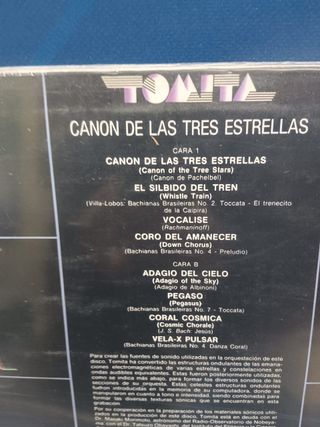 disco LP, vinilo, Tomita & The Plasma Symphony Orchestra – Canon De Las Tres Estrellas