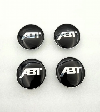 4 CENTROS DE RUEDA ABT 60mm NEGRO