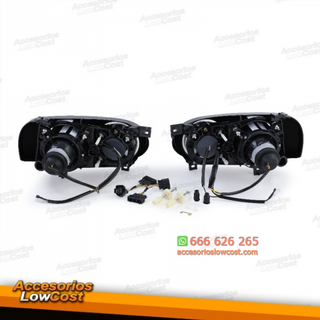 FAROS DELANTEROS REDONDOS H1 H3 PARA VW GOLF 3, C