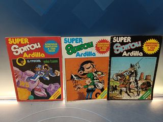 3 tebeos, SUPER SPIROU ARDILLA , nº 1, 5 y 6 -AÑO 2-1981