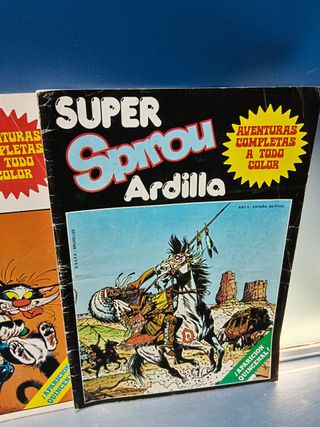 3 tebeos, SUPER SPIROU ARDILLA , nº 1, 5 y 6 -AÑO 2-1981